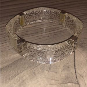 Brighton acrylic and silver bangle bracelet